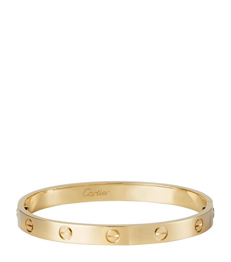 gold cartier love bracelet|cartier love bracelet gold bezels.